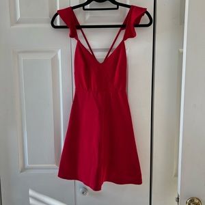 Red dress